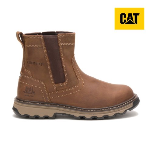 Pánské Pracovní Boty Caterpillar Pelton Steel Toe Hnědé (CZ-9SNW)